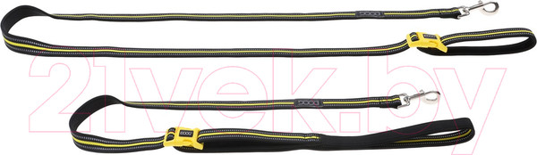 Изображение товара Поводок DOOG Neon Bolt / LEADBOLT-L (черный/желтый)