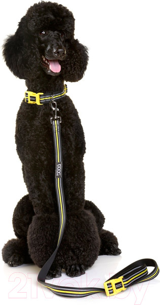 Изображение товара Поводок DOOG Neon Bolt / LEADBOLT-L (черный/желтый)