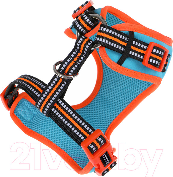 Изображение товара Шлея-жилетка для животных DOOG Neoflex Beethoven / HARBEET-M (голубой с оранжевым кантом)