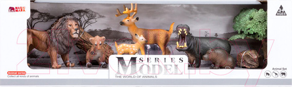 Изображение товара Набор фигурок коллекционных Masai Mara Мир диких животных / MM201-012