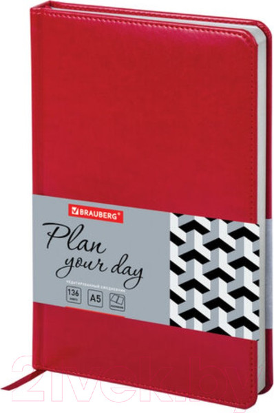 Изображение товара Ежедневник Brauberg Rainbow / 111667 (красный)