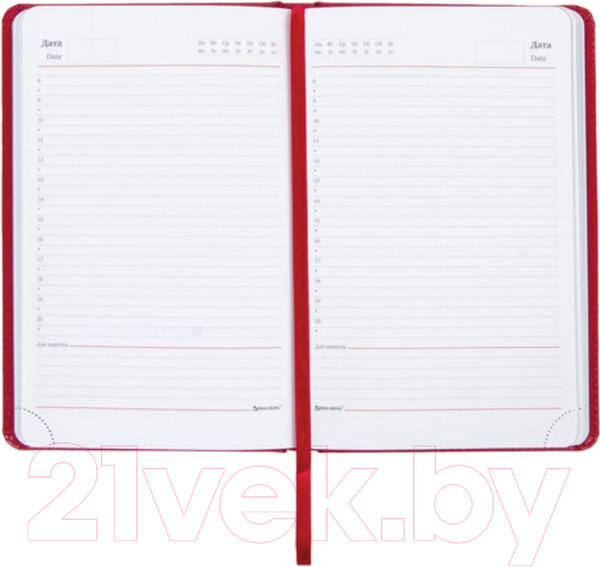 Изображение товара Ежедневник Brauberg Rainbow / 111667 (красный)