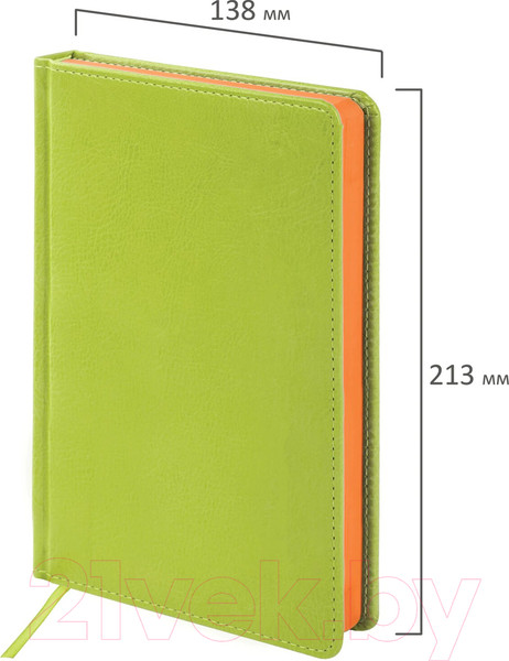 Изображение товара Ежедневник Brauberg Rainbow / 111669 (зеленый)