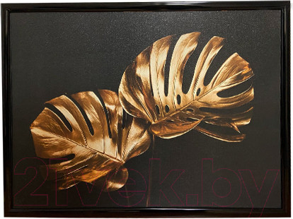 Изображение товара Картина Декарт Листья монстера-2 8Л3031 (в раме)