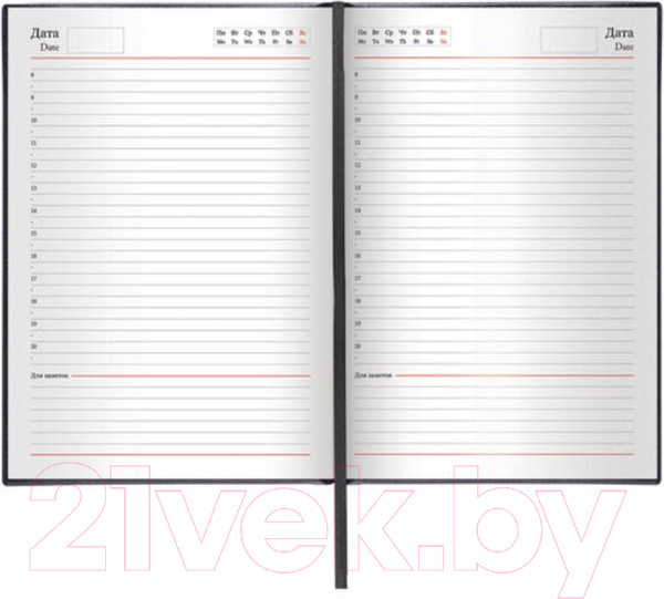 Изображение товара Ежедневник Brauberg Select / 123429 (черный)