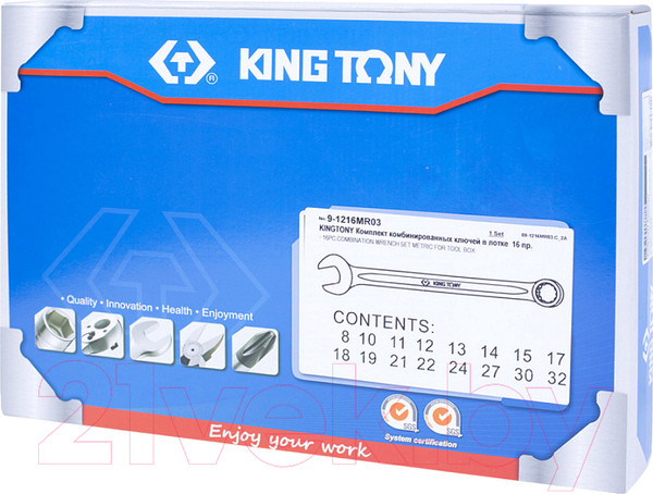 Изображение товара Набор ключей King TONY 9-1216MR03