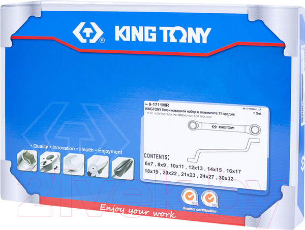 Изображение товара Набор ключей King TONY 9-1711MR