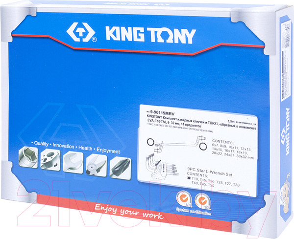 Изображение товара Набор ключей King TONY 9-90119MRV