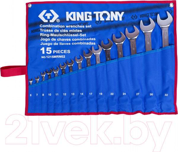 Изображение товара Набор ключей King TONY 1215MRN02
