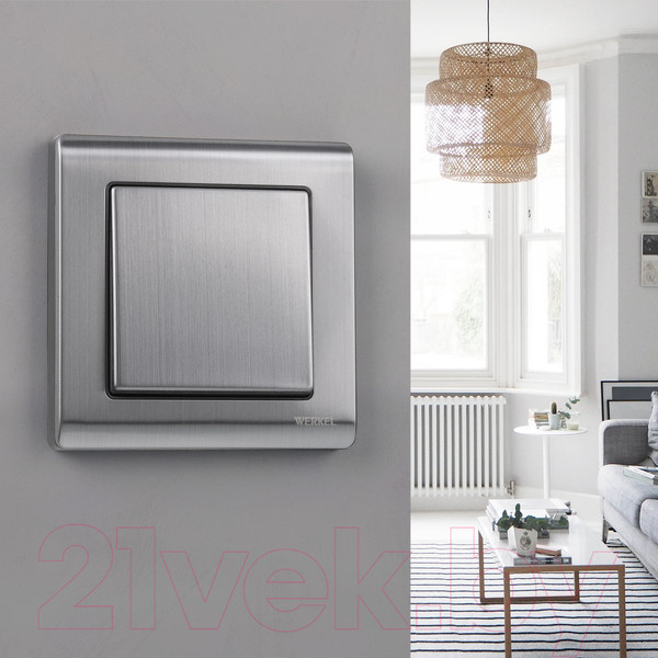 Изображение товара Выключатель Werkel W1110002 / a051082 (глянцевый никель)