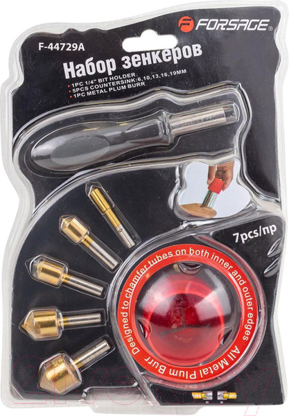 Изображение товара Набор зенкеров Forsage F-44729A