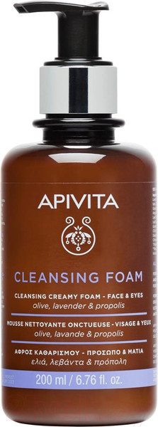 Изображение товара Пенка для умывания Apivita Foam Cleanser Face & Eye (200мл)