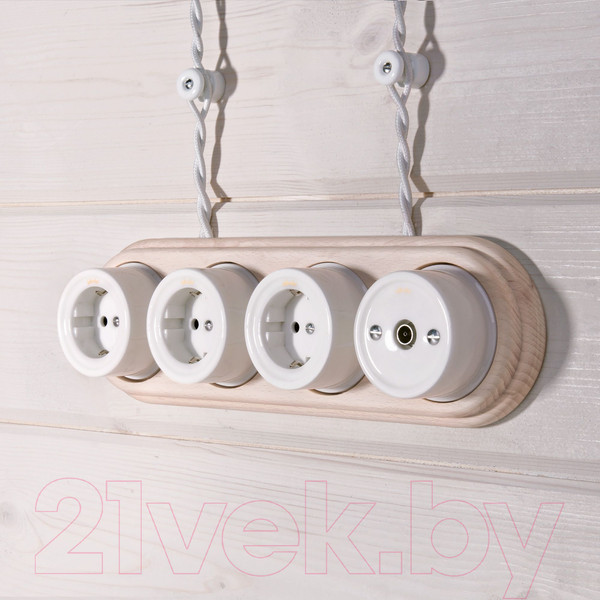 Изображение товара Декоративный изолятор Werkel Ретро W6431401 / a051318 (100шт, белый)