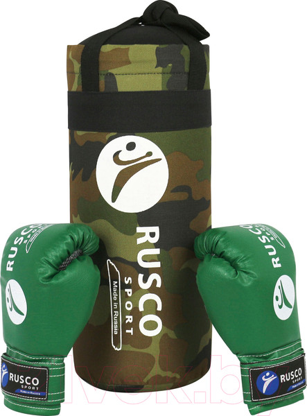 Изображение товара Набор для бокса детский RuscoSport 4oz (хаки)