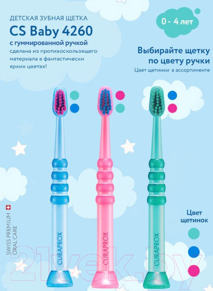 Изображение товара Зубная щетка Curaprox С гуммированной ручкой