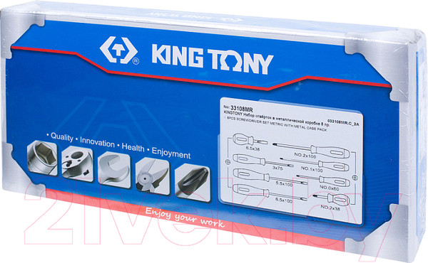 Изображение товара Набор отверток King TONY 33108MR