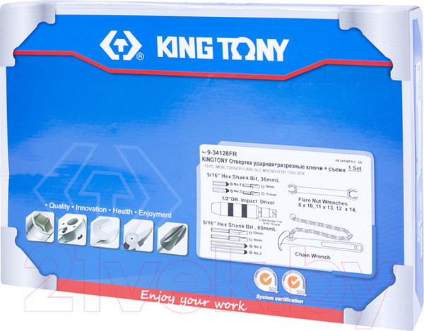 Изображение товара Набор ключей King TONY 9-34128FR