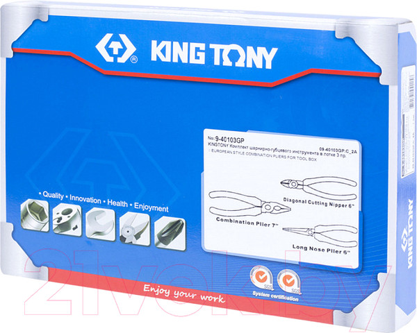 Изображение товара Набор губцевого инструмента King TONY 9-40103GP