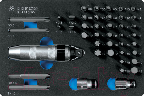 Изображение товара Набор бит King TONY 9-4143FRV