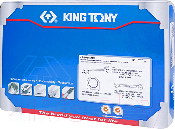 Изображение товара Набор ключей King TONY 9-90315MR