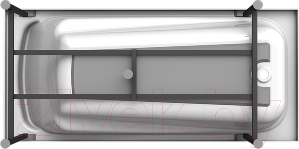 Изображение товара Ванна акриловая Vannesa Роза 169х77 / 2-01-0-0-1-208Р