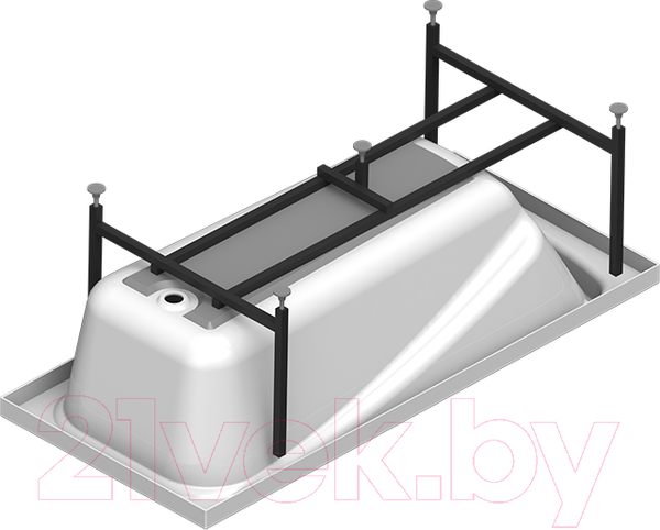 Изображение товара Ванна акриловая Vannesa Роза 169х77 / 2-01-0-0-1-208Р