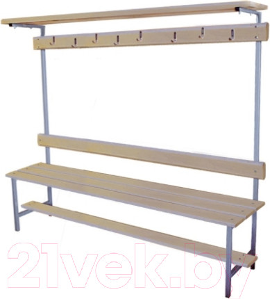 Изображение товара Скамейка для раздевалки Dinamika ZSO-002197 (1.5м)
