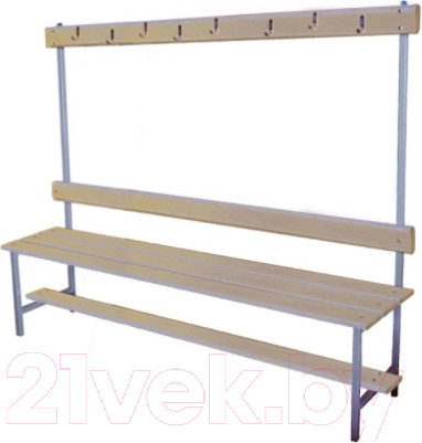 Изображение товара Скамейка для раздевалки Dinamika ZSO-002194 (1.5м)