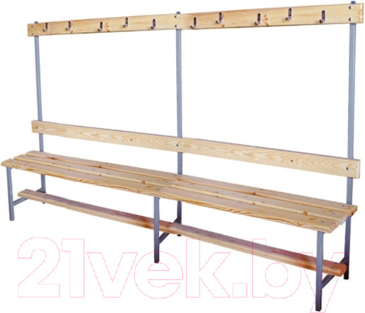 Изображение товара Скамейка для раздевалки Dinamika ZSO-002192 (2м)
