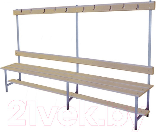 Изображение товара Скамейка для раздевалки Dinamika ZSO-002195 (2м)