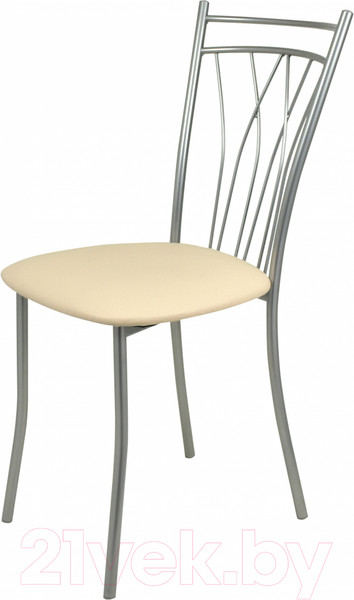 Изображение товара Стул Гальваник Премьер (эмаль серебро/кожзам стандарт 276)