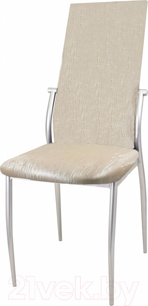 Изображение товара Стул Гальваник Комфорт (эмаль серебро ВВ 2/бенгал бежевый)