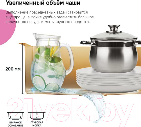 Изображение товара Мойка кухонная IDDIS EDI54B0i77