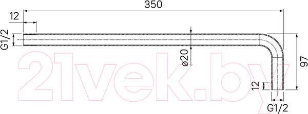 Изображение товара Душевой кронштейн IDDIS 001BB35i61