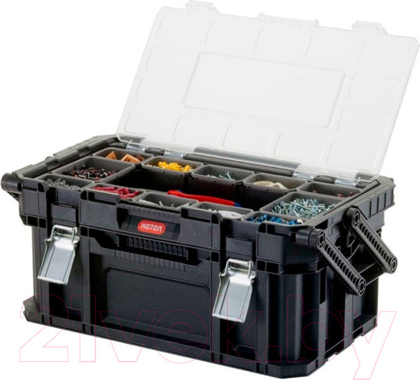 Изображение товара Ящик для инструментов Keter Connect Canti Tool Box Black STD EuroPRO / 17203104