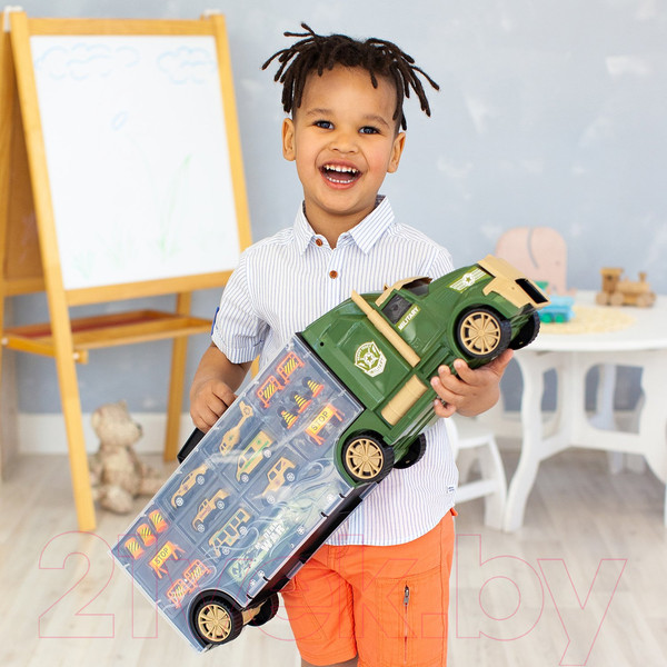 Изображение товара Автовоз игрушечный Givito Милитари / G205-007