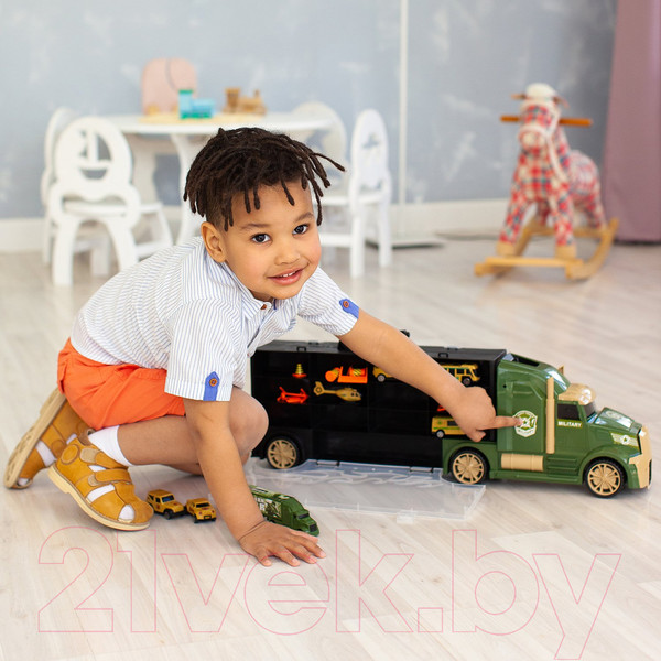 Изображение товара Автовоз игрушечный Givito Милитари / G205-007