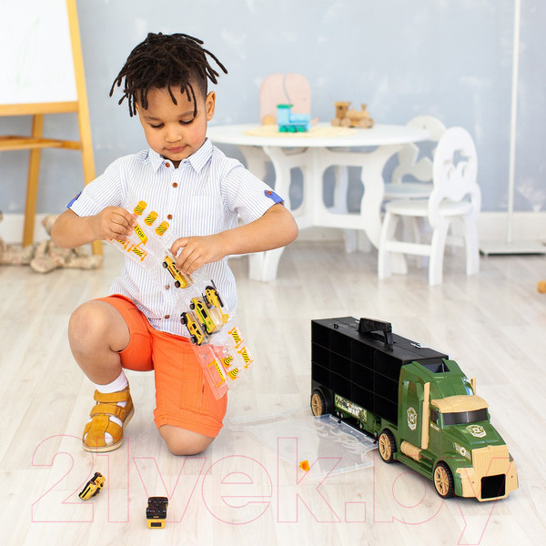 Изображение товара Автовоз игрушечный Givito Милитари / G205-007