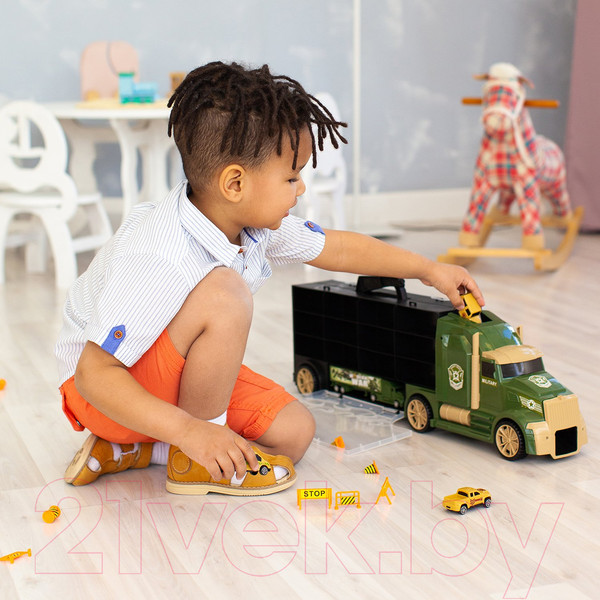 Изображение товара Автовоз игрушечный Givito Милитари / G205-007