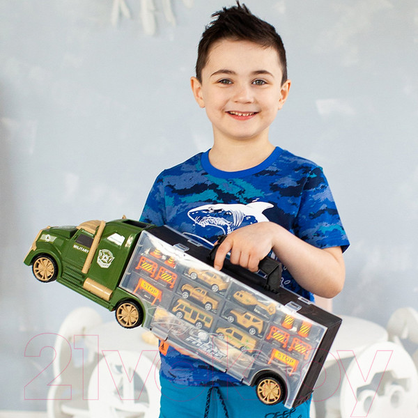 Изображение товара Автовоз игрушечный Givito Милитари / G205-007