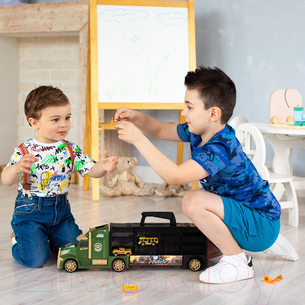 Изображение товара Автовоз игрушечный Givito Милитари / G205-007