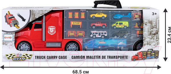 Изображение товара Автовоз игрушечный Givito Мой город / G205-004