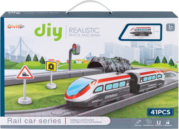 Изображение товара Железная дорога игрушечная Givito Мой город / G201-009