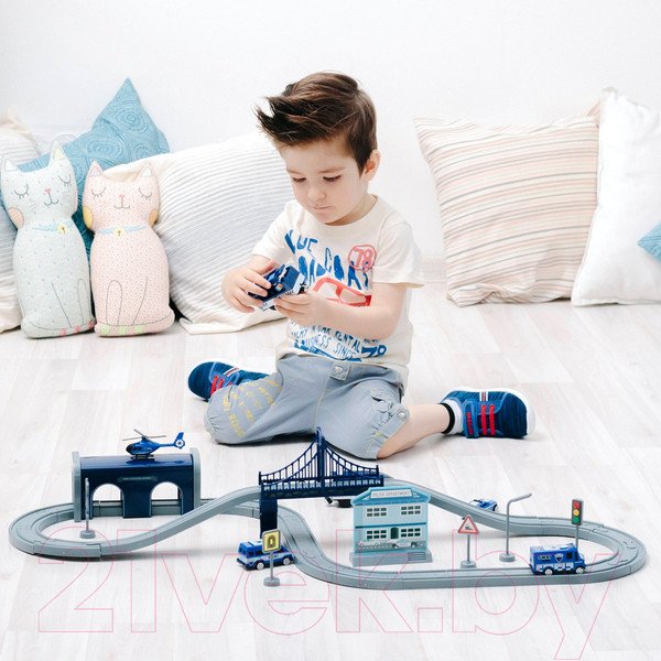 Изображение товара Железная дорога игрушечная Givito Полицейский участок / G201-005