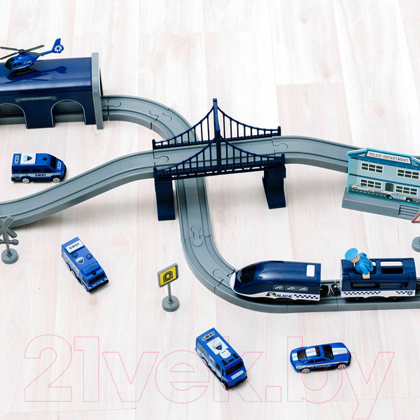 Изображение товара Железная дорога игрушечная Givito Полицейский участок / G201-005