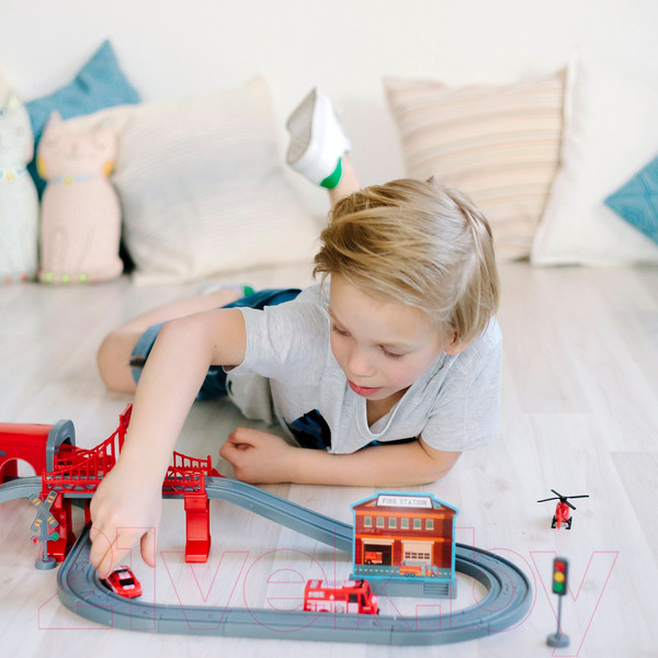 Изображение товара Железная дорога игрушечная Givito Служба спасения / G201-007