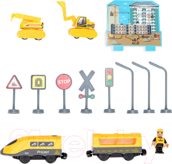 Изображение товара Железная дорога игрушечная Givito Строительная площадка / G201-006