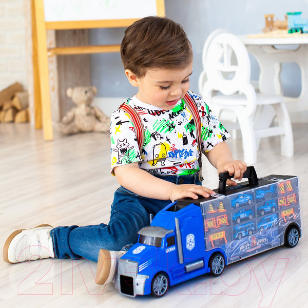 Изображение товара Автовоз игрушечный Givito Полицейский участок / G205-016