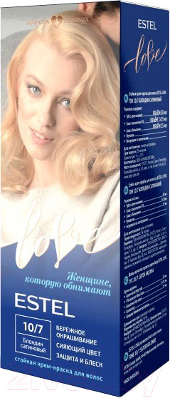Изображение товара Крем-краска для волос Estel Love 10/7 (блондин сатиновый)