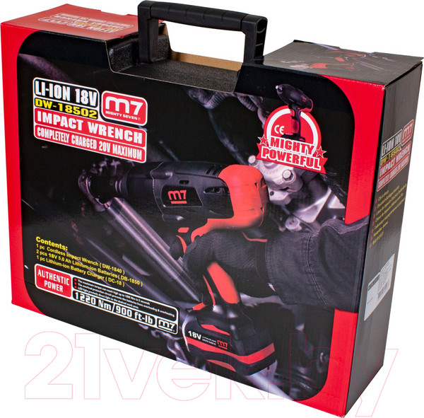 Изображение товара Аккумуляторный гайковерт M7 DW-18502